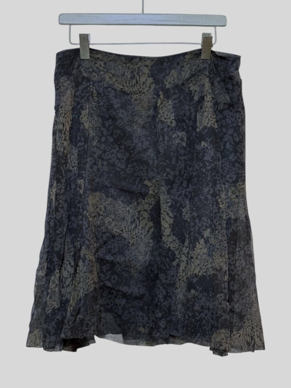 VTG Y2K 2000s Calvin Klein Silk Skirt 8 Chiffon Fairy Witch Whimsigoth 100% Silk
